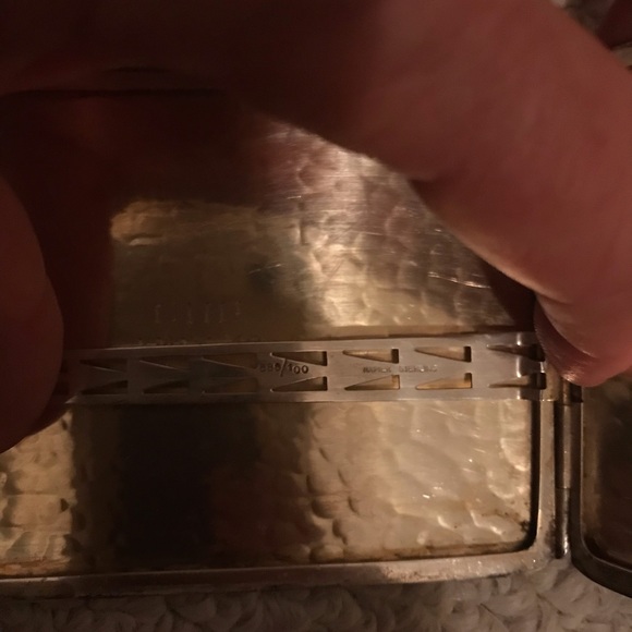 Vintage Sterling cigarette case Napier Sterling engraved Xmas 1940 - Picture 5 of 6